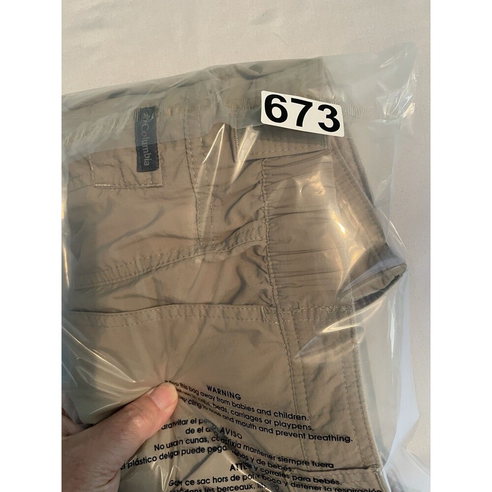 Columbia Shorts Mens Size 36”X 10” Brown Zip Pocket Stretch Sides - Picture 8 of 8